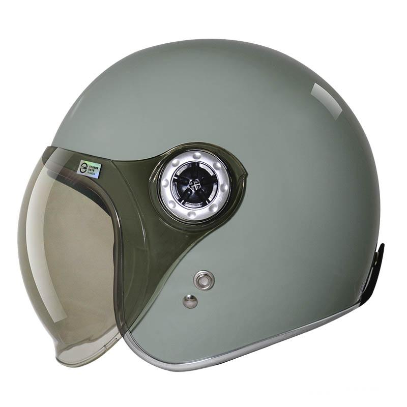 T311N 素色 -男女款 安全帽--秋瑟綠